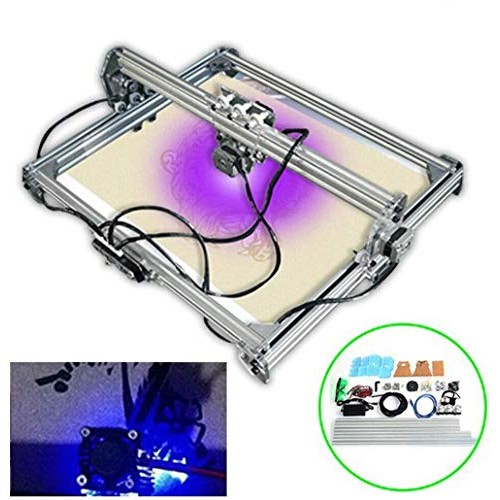 3000MW CNC Router Kit, 2 Axis Mini DIY Engraver, Carving Milling E...