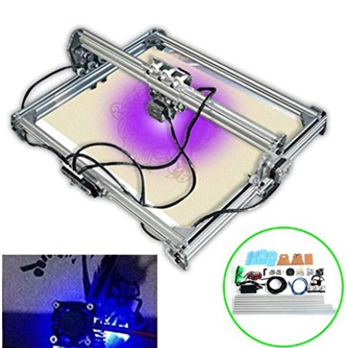 3000MW CNC Router Kit, 2 Axis Mini DIY Engraver, Carving Milling E...