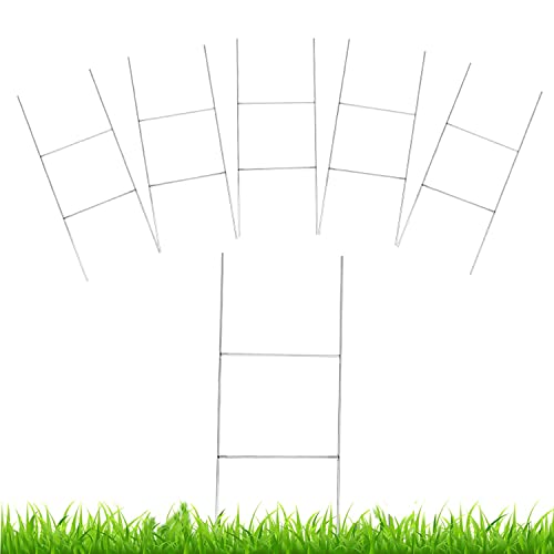 5 Pack Yard Sign Stakes Metal,18 x 7 H Frames Yard Stakes for ...