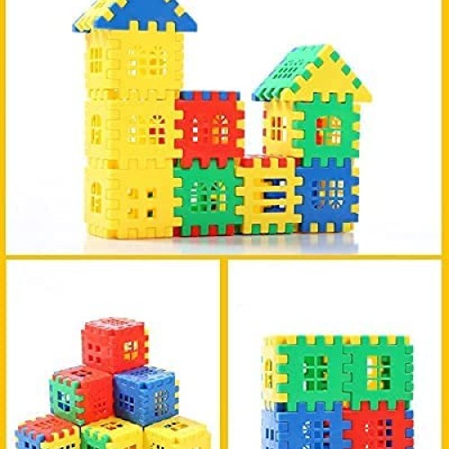 DEJUN Interlocking Childrens Building Block Toys - Toddler Buildi...