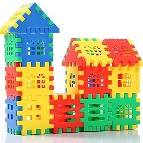 DEJUN Interlocking Childrens Building Block Toys - Toddler Buildi...