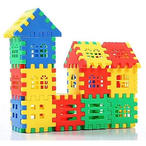 DEJUN Interlocking Childrens Building Block Toys - Toddler Buildi...