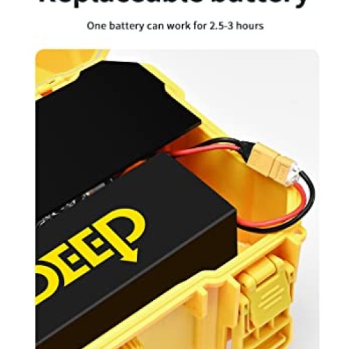 DIDEEP Diving Ventilator, Portable Rechargeable Scuba Diving Tank,...