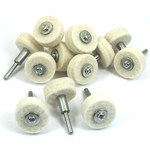 Felt Buffing Wheels & Pro-Craft Green Rouge Jewelry Polishing Kit ...