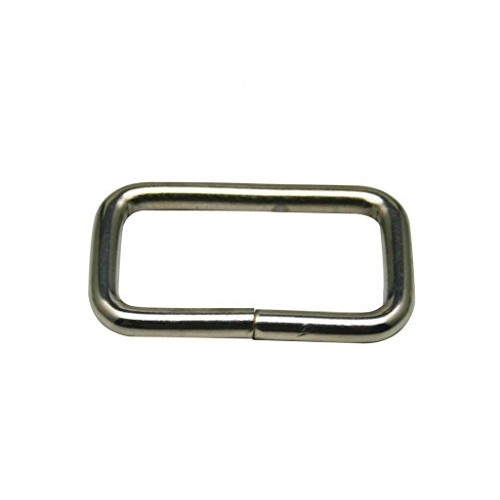 Generic Metal Silvery Rectangle Buckle 2 X 0.85 Inside Dimension...