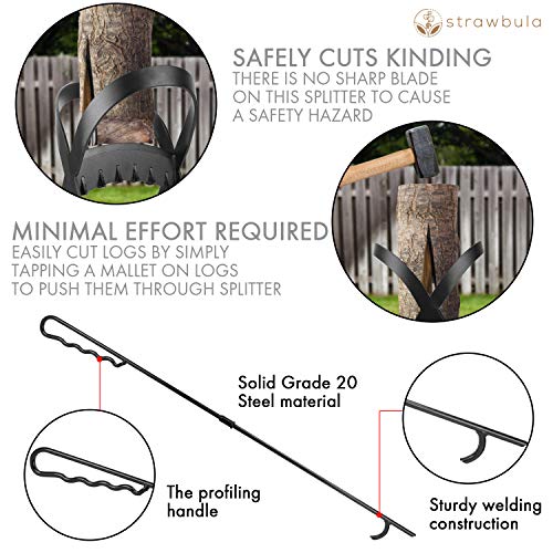 Kindling Splitter - Firewood Kindling - Kindling Cracker - Portabl...