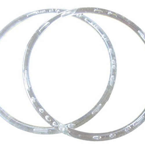 Pair of 8 inch Round Marbella Plastic Craft Handbag Purse Handles ...