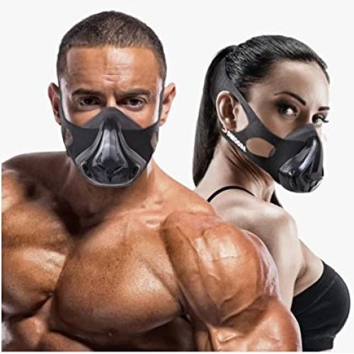 Workout Mask 3.0, Exercise Mask Unisex D-Moss with 16 Adjustable B...
