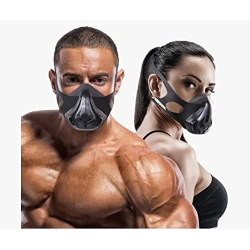 Workout Mask 3.0, Exercise Mask Unisex D-Moss with 16 Adjustable B...