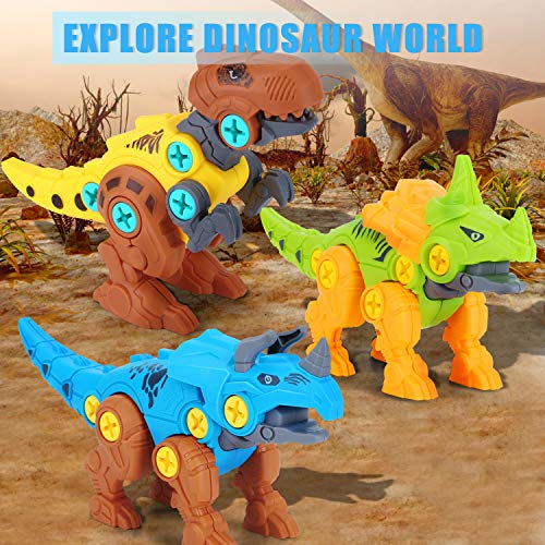 Generies Dinosaur Toys for 3 4 5 Year Old Boys, Take Apart Constru...