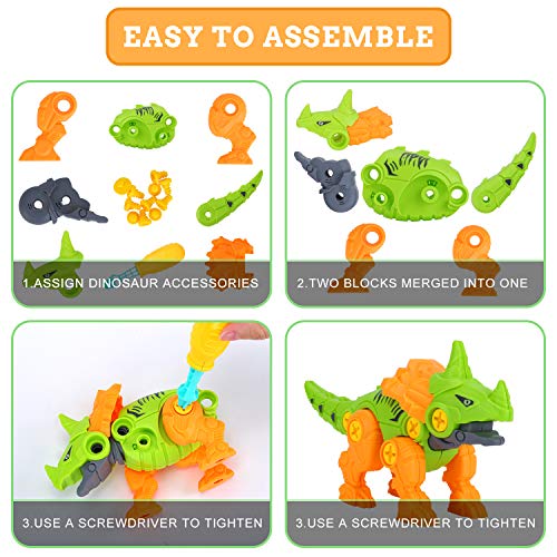 Generies Dinosaur Toys for 3 4 5 Year Old Boys, Take Apart Constru...