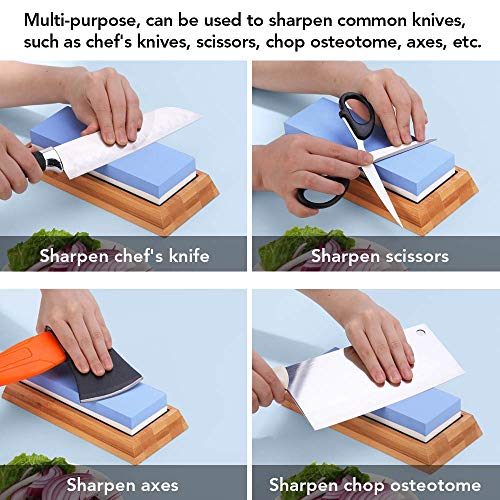knife sharpening stone set，No cracking whetstone 1000/6000,knives...