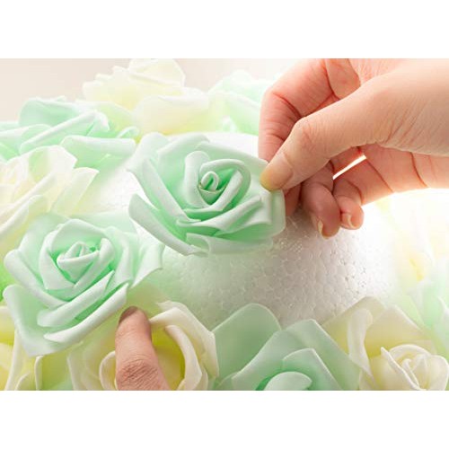 Genie Crafts Half Foam Ball - 2-Piece Smooth Round Polystyrene Sem...