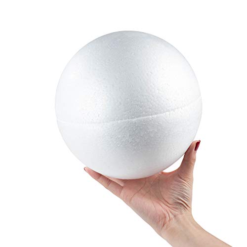 Genie Crafts Half Foam Ball - 2-Piece Smooth Round Polystyrene Sem...
