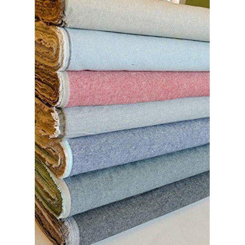 Denim Linen Essex Yarn Dyed, Exxes, Backing, Quilting Fabric, Appa...