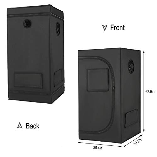 Grow Tent, Hydroponic Mylar Grow Tent Reflective Garden Growing Ro...