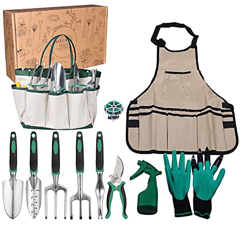 Garden Tools Set,Gardening Tools for Woman Gardening Kit 11 Pieces...