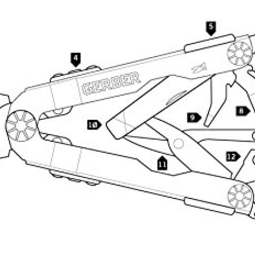 Gerber Diesel Multi-Plier, Stainless Steel 22-01470