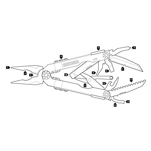 Gerber Diesel Multi-Plier, Stainless Steel 22-01470