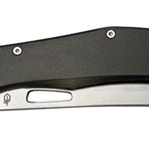 Gerber Flatiron - Folding Cleaver Pocket Knife - Aluminum Grey Han...