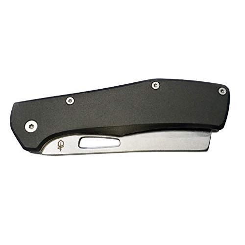 Gerber Flatiron - Folding Cleaver Pocket Knife - Aluminum Grey Han...
