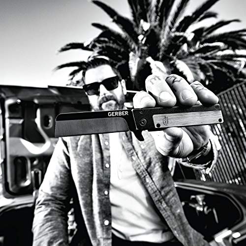 Gerber Quadrant, Straight Edge Flipper Knife with Pocket Clip, Whi...