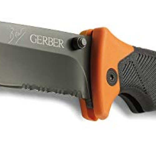 Gerber Bear Grylls Folding Sheath Knife, Serrated Edge 31-000752