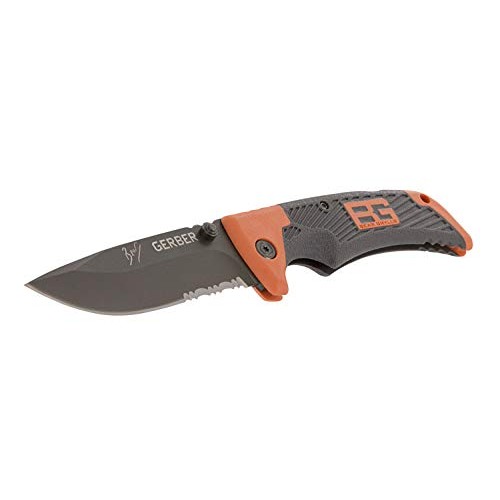 Gerber Bear Grylls Scout Knife, Serrated Edge, Drop Point 31-000754
