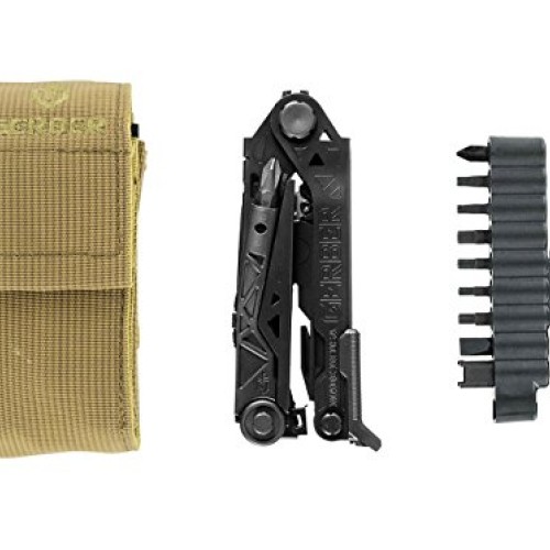 Gerber Center-Drive Black Multi-Tool with M4 Bit Set and a Coyote ...