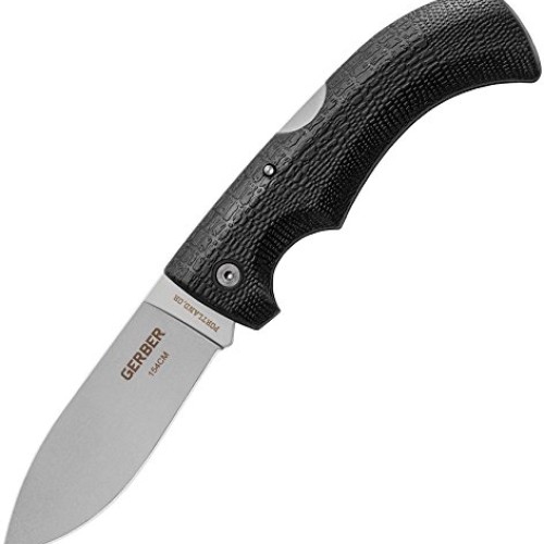 Gerber Gator 154CM Folding Knife, Fine Edge, Drop Point 06064