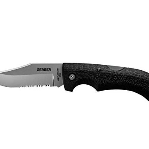 Gerber Gator Folding Knife, Serrated Edge, Clip Point 06079