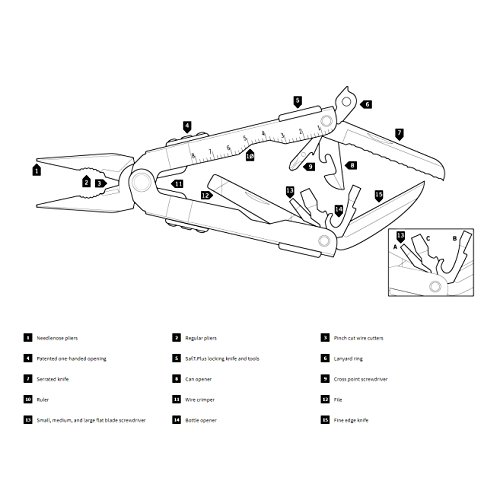Gerber MP600 Multi-Plier, Needle Nose, Stainless 07530