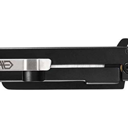 Gerber Quadrant, Straight Edge Flipper Knife with Pocket Clip, Bam...