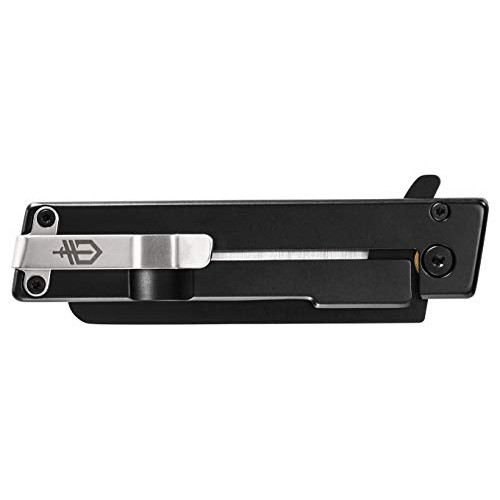 Gerber Quadrant, Straight Edge Flipper Knife with Pocket Clip, Bam...