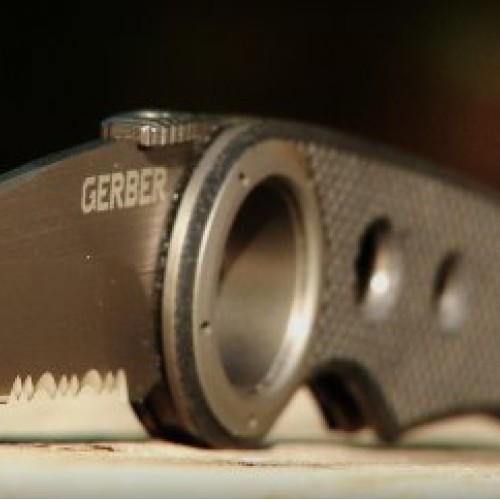 Gerber Remix Tactical Knife, Serrated Edge 30-000433,Black