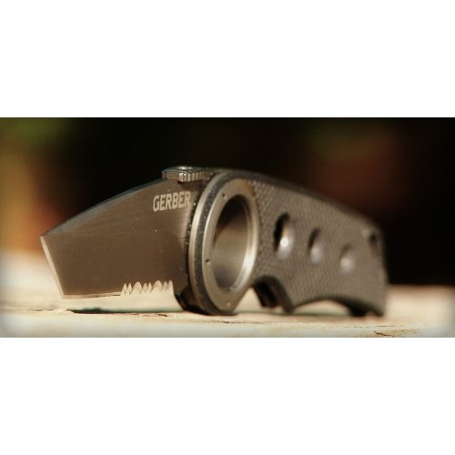 Gerber Remix Tactical Knife, Serrated Edge 30-000433,Black