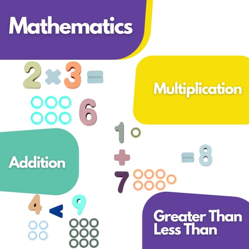 Toddler Montessori Toys Teaches Number , Counting , Math , Stackin...