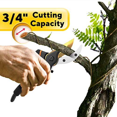 Premium Bypass Pruning Shears for your Garden - Heavy-Duty, Ultra ...