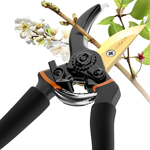 Premium Bypass Pruning Shears for your Garden - Heavy-Duty, Ultra ...