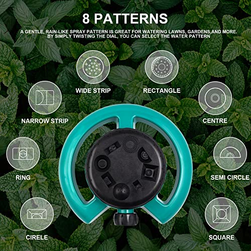 Gesura Lawn Sprinkler, Water Sprinkler for Lawn, Sprinklers for Ya...