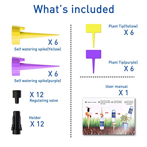 getbear Self Watering Spikes, Adjustable Plant Watering, Automatic...