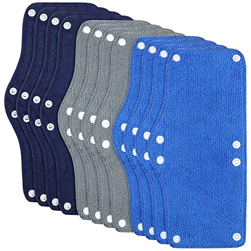 12 Pieces Hard Hat Sweatband Washable Hard Hat Liner Reusable Snap...