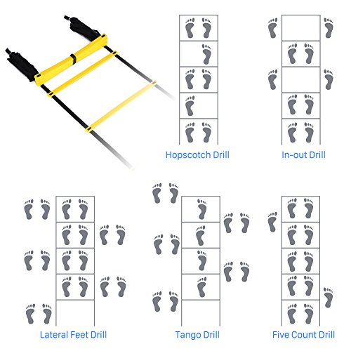 GHB Pro Agility Ladder Agility Training Ladder Speed 12 Rung 20ft ...