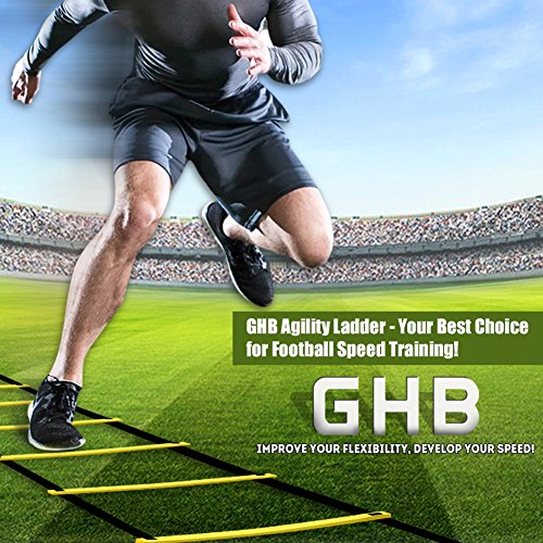 GHB Pro Agility Ladder Agility Training Ladder Speed 12 Rung 20ft ...
