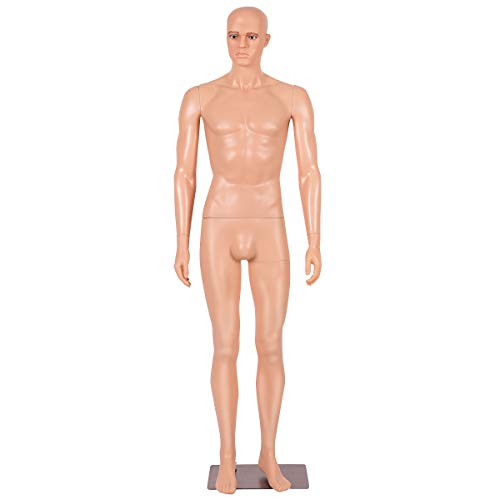 Giantex 6 FT Adjustable Male Mannequin Make-up Manikin Metal Stand...