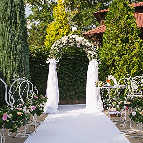 Giantex 7.2Ft Garden Arch, Outdoor Steel Arbor w/Stakes, Decorativ...