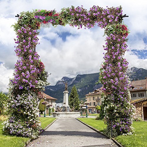 Giantex Garden Arch Metal Rose Steel Garden Arbor Decoration Climb...