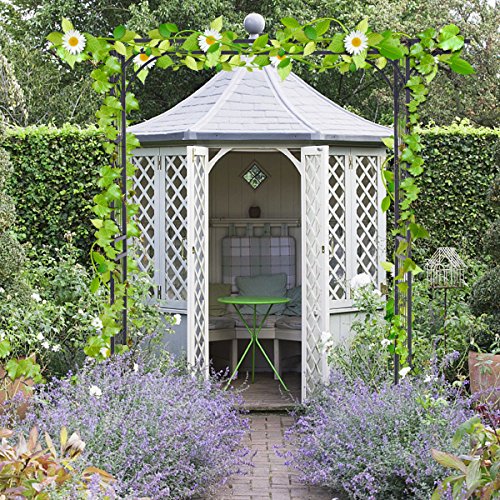 Giantex Garden Arch Metal Rose Steel Garden Arbor Decoration Climb...