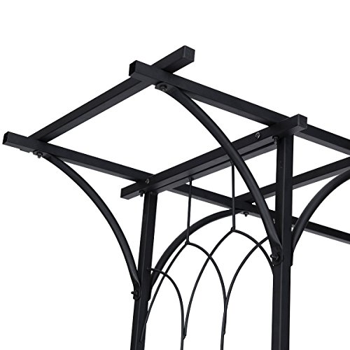 Giantex Garden Arch Metal Rose Steel Garden Arbor Decoration Climb...