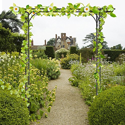 Giantex Garden Arch Metal Rose Steel Garden Arbor Decoration Climb...